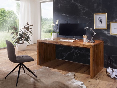 Schreibtisch finebuy holz - schreibtisch,