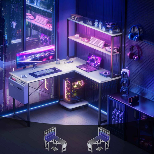 Gaming tisch form mit - mit, led