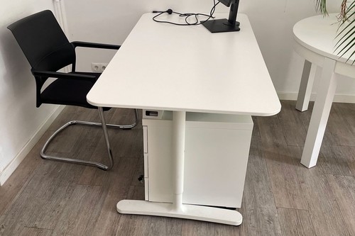 Bürotische weiß runde - bürotische, weiß,