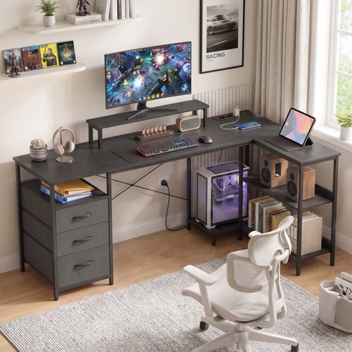 Homcom schreibtisch form mit - form,